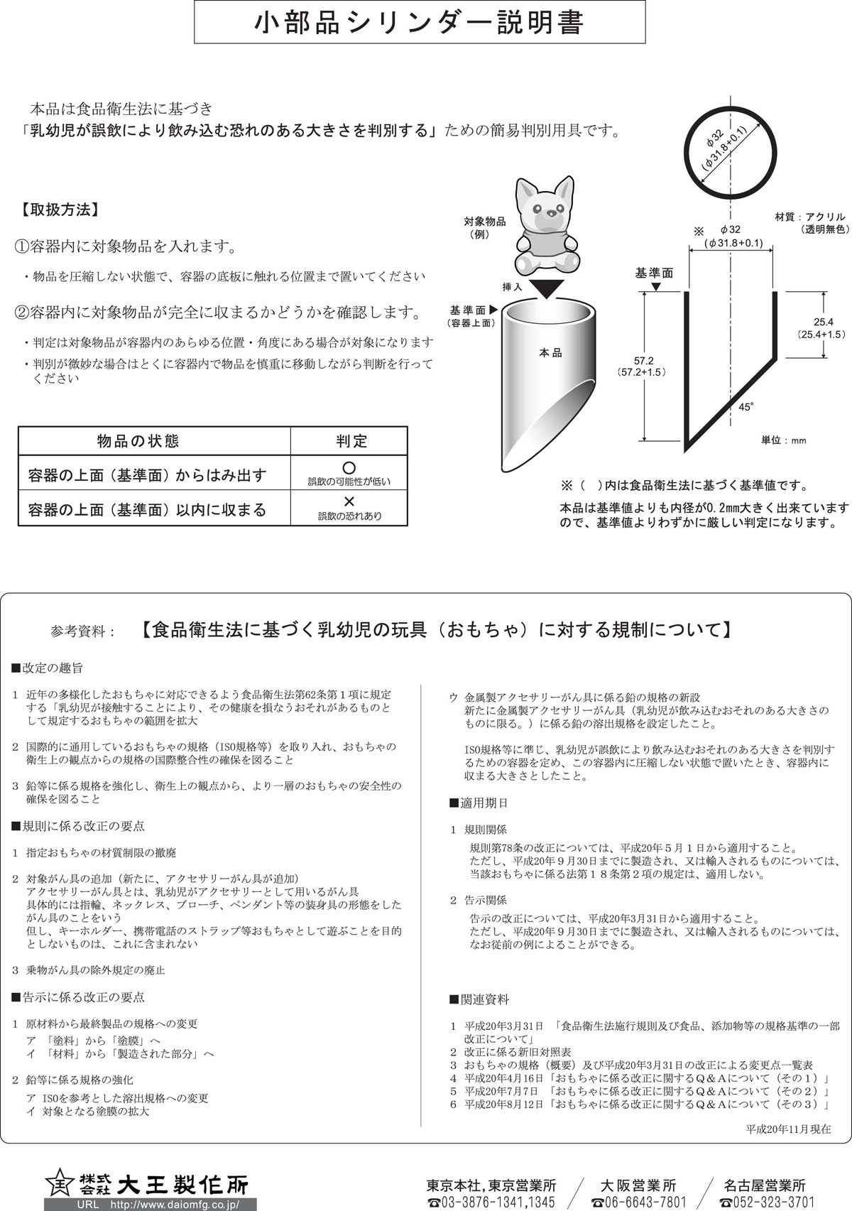 작은 부품 실린더 설명서