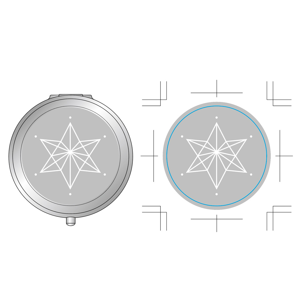 開院一周年を記念した配り物の「ピルケース（小物入れ）」