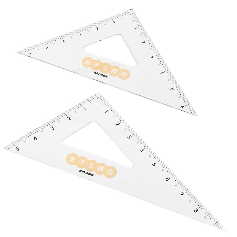 "Original triangle ruler" for actual use as a tool in the field