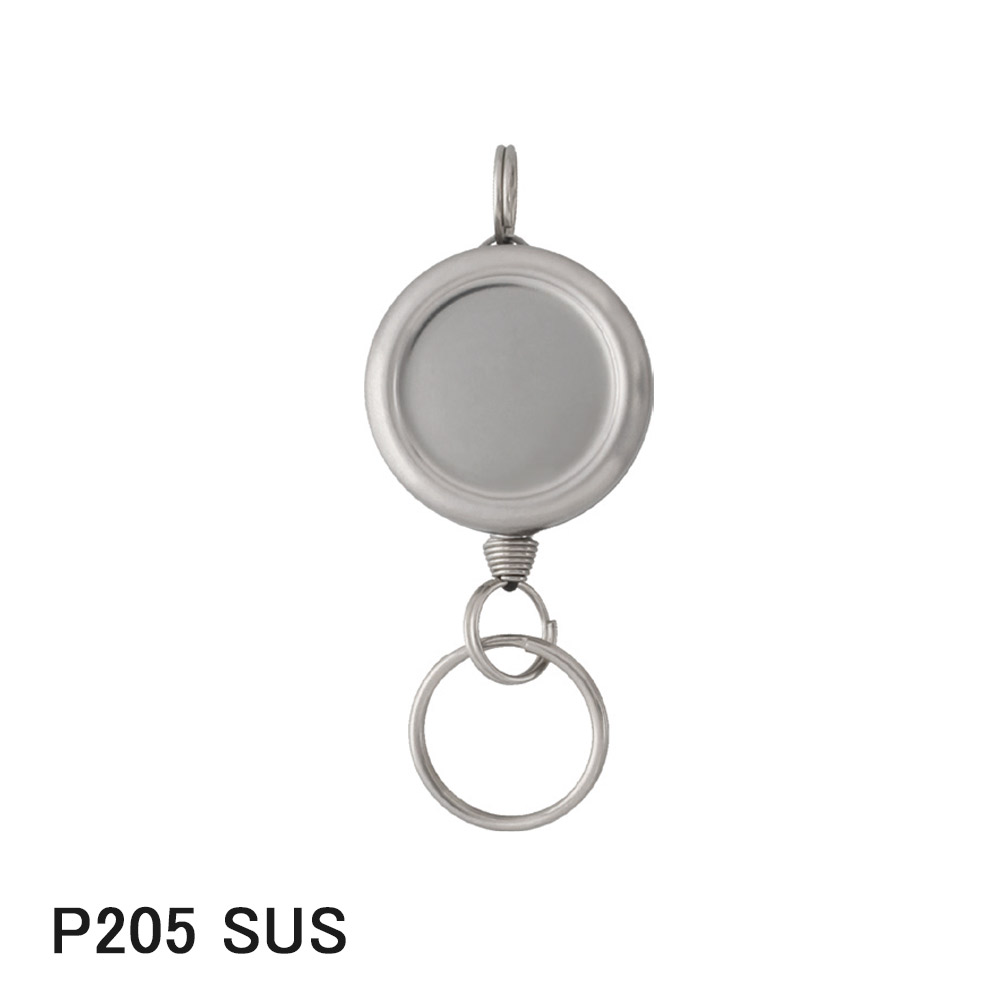 Stainless mini reel key chain