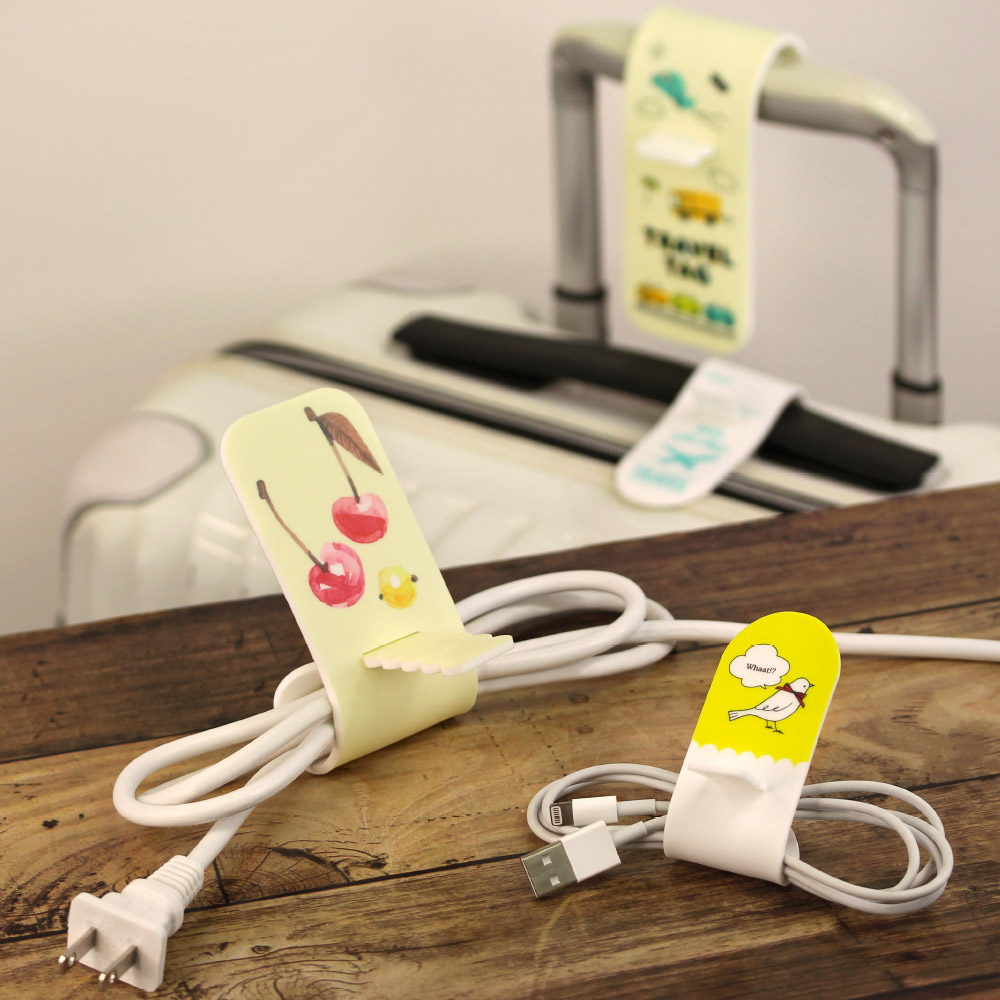 PVC cable holder / luggage tag ◆