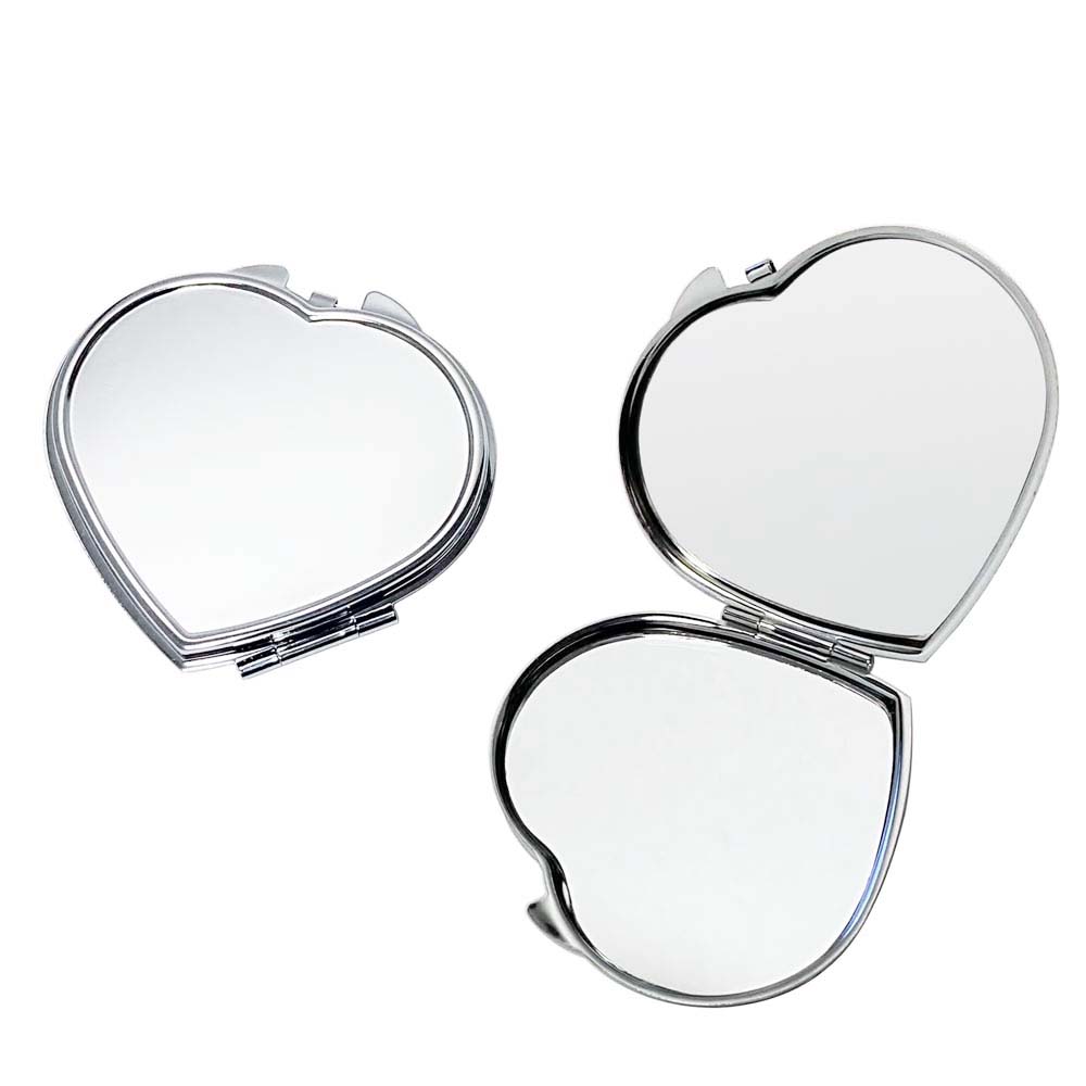 Compact mirror (with drop) Ellipse, heart, cat