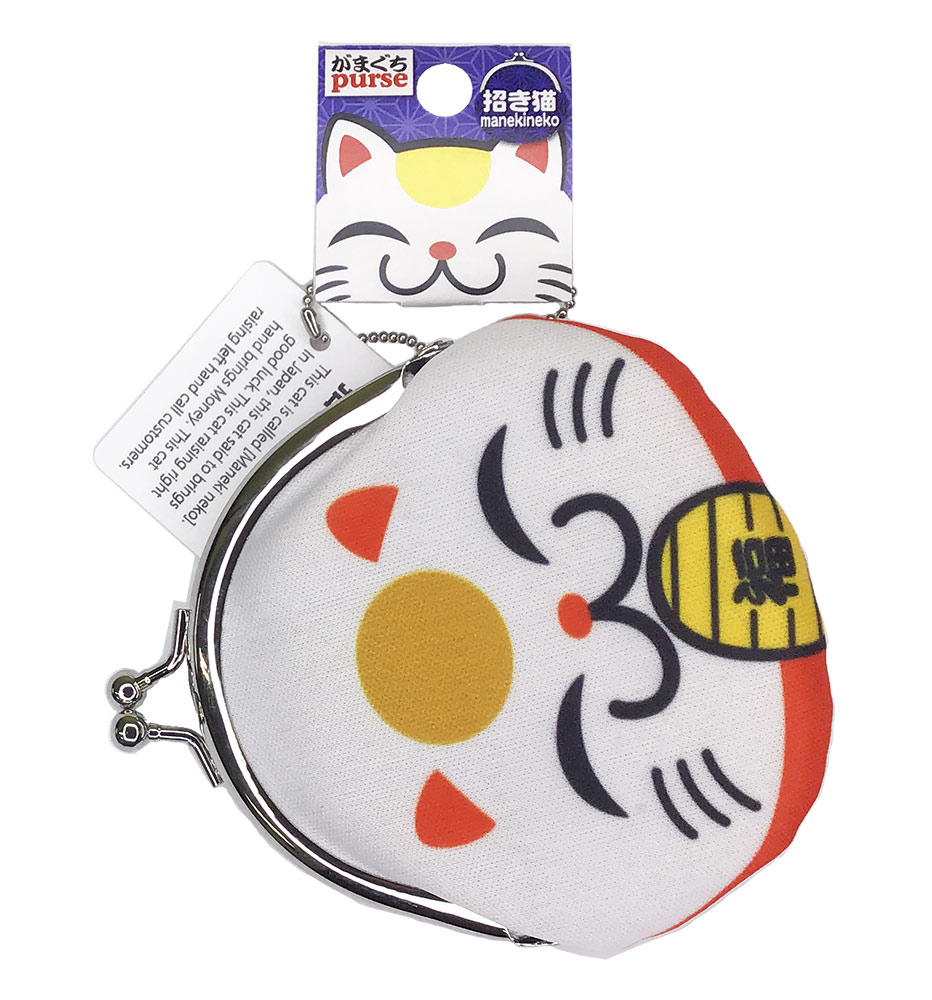 日式gamaguchi Maneki Neko 入庫商品 外國語言符號 原產商品 大王製造有限公司